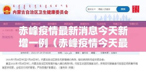 赤峰疫情最新消息今天新增一例(赤峰疫情今天最新情况) 赤峰疫情最新消息今天新增一例(赤峰疫情今天最新情况)