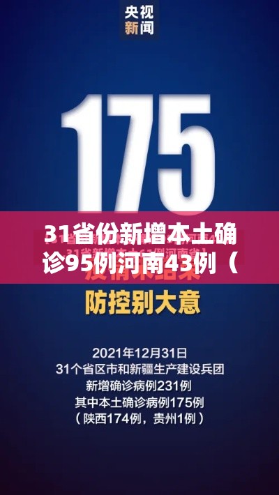 31省份新增本土确诊95例河南43例（31省新增确诊24例河南）